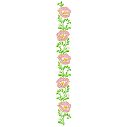 Flowers And Tree Embroidery Design 4 Flowers And Tree Embroidery Design 4